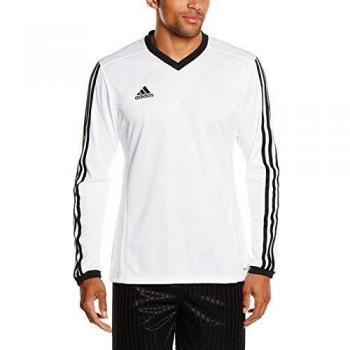 adidas Tabe 14 LS JSY - Camiseta para hombre, color blanco / negro, talla L