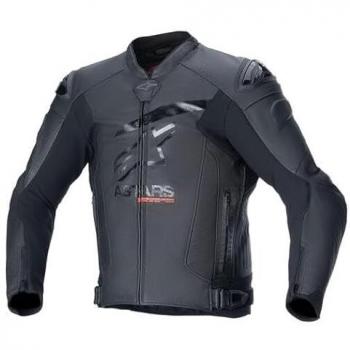 Chaqueta de Moto Alpinestars GP Plus R V4 Airflow Negra, cuero perforado, talla 54