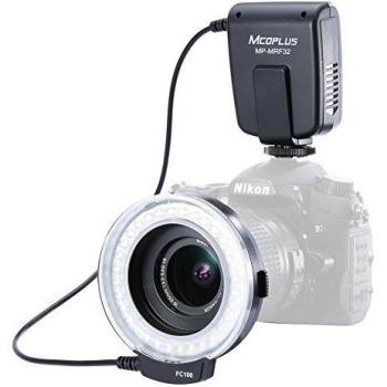 Mcoplus® MRF32 Macro Ring Flash/luz Universal para Canon Nikon cámara SLR Digital con 32pcs LED lámparas
