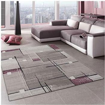 Alfombra Moderna Nova Morada 60x110 cm - Polipropileno, Diseño Abstracto Rectangular