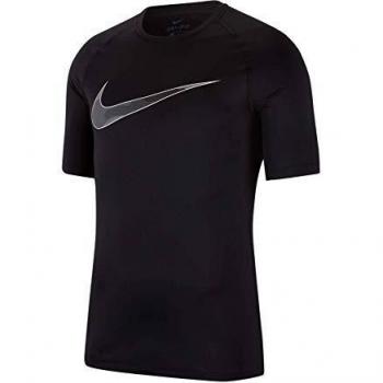 NIKE M Nk Top SS Slim Camo Bslyr Camiseta, Hombre, Black/Black, S