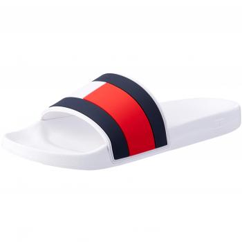 Tommy Hilfiger Pool Slide White FM0FM02327100 Chanclas para Hombre, 41