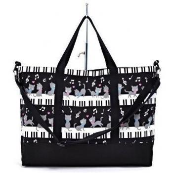 Black cat waltz to dance on top of the gusset bag piano lessons of the fashion Kids