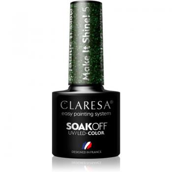 Claresa Soak Off Hybrid Nail Polish Make It Shine Tono 5 5g - Esmalte de uñas en gel, compatible con UV/LED, acabado brillante