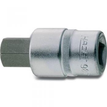 Inserto de destornillador Hazet 986-9 para pinzas de freno, cuadrado 1/2 (12.5 mm), hexágono interno 9 mm, longitud 52 mm