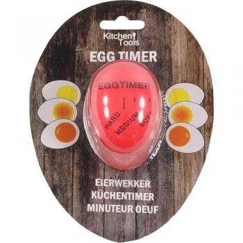 Temporizador de Cocina Huevo 7 cm Patisse, Acero Inoxidable, Multicolor