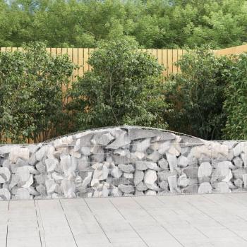 Arched Gabion Baskets 5 pcs 400x30x60/80 cm Galvanised Iron