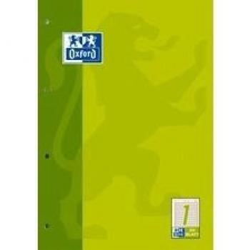 Bloc de trabajo Oxford A4, 50 hojas, raya 1, 90 g/m², 4 agujeros