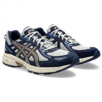 Asics Gel-Venture 6 Unisex Running Shoes - Navy Blue/White/Beige, Size 44