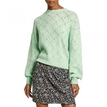 Jersey de Mujer Pepe Jeans Helen Wrap Verde Claro L, Punto Calado y Cuello Pico