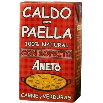 Aneto Caldo para Paella de Carne y Verduras