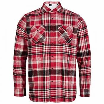 Camisa de Manga Larga Flannel Check O'Neill para Hombre, Color 3056 Haute Red, Corte Regular