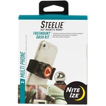 NITE Ize Steelie FreeMount 360° Rotatable Car Phone Mount Kit with Adhesive Base (57-90 mm)