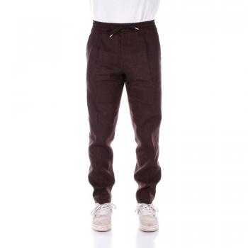 Briglia Slim-Fit Men's Dark Brown American Pocket Trousers