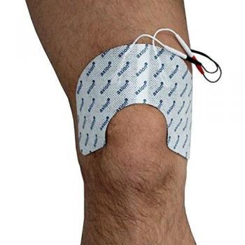 axion 2 Electrodos para Rodilla electroestimulador de TENS y EMS | Parches autoadhesivos tens EMS reusables para Tratamiento de electroestimulación