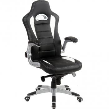 Silla gaming regulable Lemans con diseño ergonómico y reposapiés ajustable