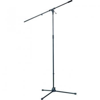 K&M 21021 Overhead Tripod Microphone Stand with Boom, Height: 44.09-79.13, Color: Black