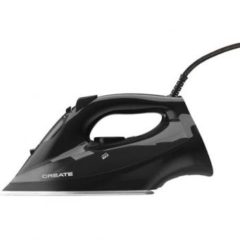 Plancha de vapor CREATE IRON FLAT 3000W - Sistema de encendido rápido, cable de 2m, depósito de 380 ml, antihaderente y deslizante