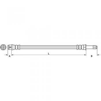 Metzger 4110886 Tubo flexible de frenos