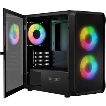 Caja Semitorre ATX Logic PORTOS ARGB Negro