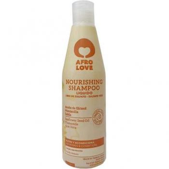 Afro Love - Champú nutritivo - Aceite de girasol, manzanilla y aloe vera 450ml