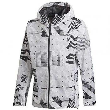 adidas Camo Rain J Chaqueta, Hombre, Blanco, L