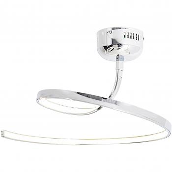 Lámpara de techo LED Loop Line 25W 1300lm 3000K Cromada Ø60cm