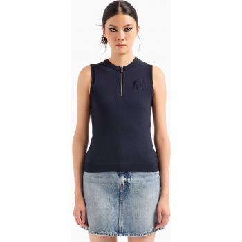 Camiseta ajustada con cremallera de Armani Exchange