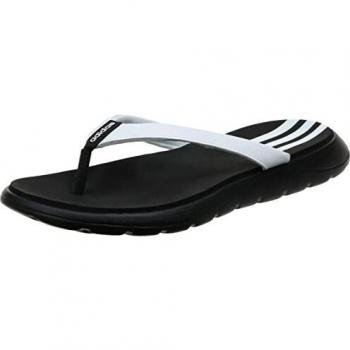adidas Comfort Flip Flop, Women's Track Shoe, CORE BLACK / FTWR WHITE / CORE BLACK, 5 UK