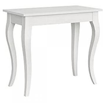 Consola extensible 90x48/204 cm efecto madera fresno blanco