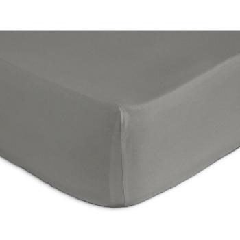 Sábana bajera ajustable Naf Naf de algodón 144 hilos CASUAL en color gris - Tamaño 100x200+25 cm