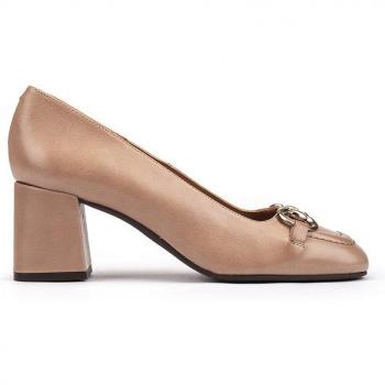 Mocasín Pedro Miralles Modelo 24607 Para Mujer de Piel Color Beige
