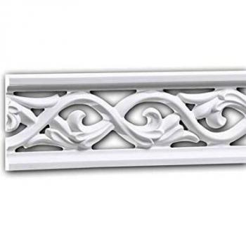 Moldura Decorativa Rococó-Barroca Blanca 2 m - Profhome 151364