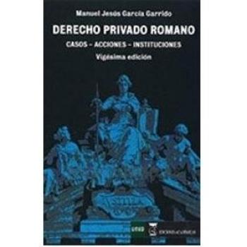 DERECHO PRIVADO ROMANO CASOS ACCIONES INSTITUCIONES