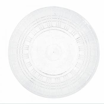 Plato Llano Quid Viba Transparente de Plástico Ø 26 cm (Pack de 12 Unidades)