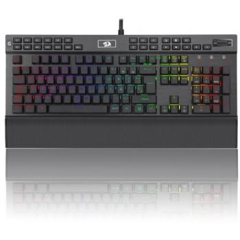 Teclado Mecánico Gaming Redragon Yama K550 USB con Iluminación RGB, Teclas Redragon Purple, Puerto USB, Antighosting y Reposamuñecas