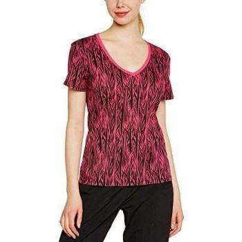 Zumba Fitness WT Tee Safari All-Over Graphic - Camiseta para mujer, color back to the fuchsia, talla Small