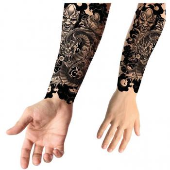 Tatuaje de Dragón y Demonio