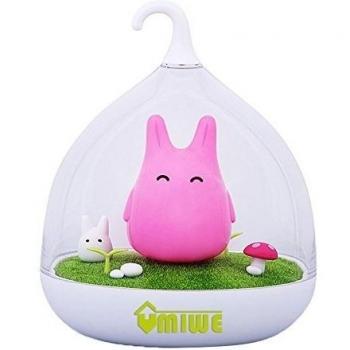Umiwe Lámpara Portátil Creativa Sensor Táctil LED USB Bebé Vivero Luz de Noche para Niños ,Rosa