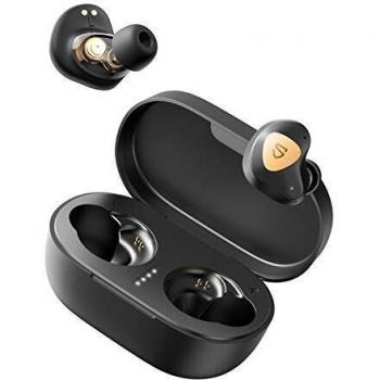SOUNDPEATS Truengine 3 SE Auriculares Inalámbricos con Controladores Dinámicos Duales, CVC 4-Micrófonos, 30H de Reproducción, Control Táctil, Auriculares Internos con Sonido Estéreo