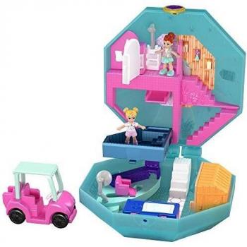 Polly Pocket Cofre Perfume Spa, Muñeca con Accesorios