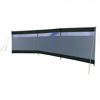 Bo-Camp Paravientos con ventana Dennis gris 500x140 cm