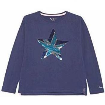 Pepe Jeans- Camiseta PG502295 Margaret 580 Sailor- Camiseta Manga Larga NIÑA