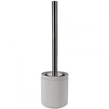 Escobilla para Inodoro de Cerámica Gris Spirella - Alta Calidad con Soporte de Cemento
