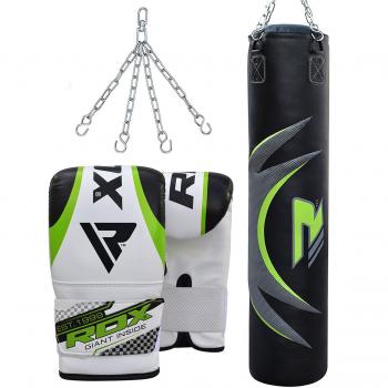 RDX MMA 17Pc Y 13Pc De Boxeo Conjunto De 4 Pies 5 Pies Llenos De Cadenas Guantes De Bolsa Del Soporte Training Sacos De Boxeo Fuerte Puñetaz