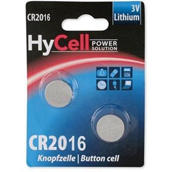 Pila de botón CR2016 de litio 3V 70mAh - Paquete de 2 unidades