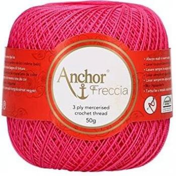 Anchor Hilo para ganchillo Freccia de grosor 12 4771012-08313, 100% algodón, color rosa