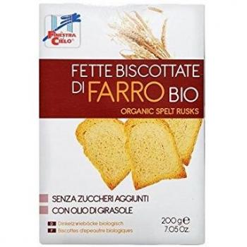 Biscotes de Espelta Bio Sin Azúcares Añadidos con Aceite de Girasol 200 g
