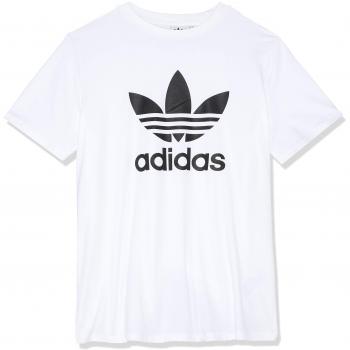 adidas Trefoil tee, Camiseta Deporte para Mujer, Blanco