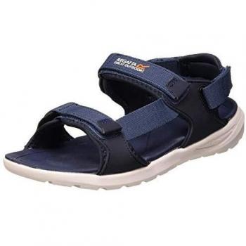 Regatta Web' 3 Points Adjustment Removable Heel Strap Shock Absorbing Eva Footbed Sandals, Sandalias Deportivas Hombre, Denim Oscuro/Azul Marino, 43 EU